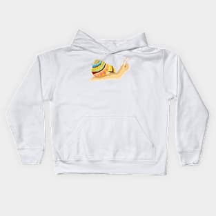 Stylized Snail Kids Hoodie